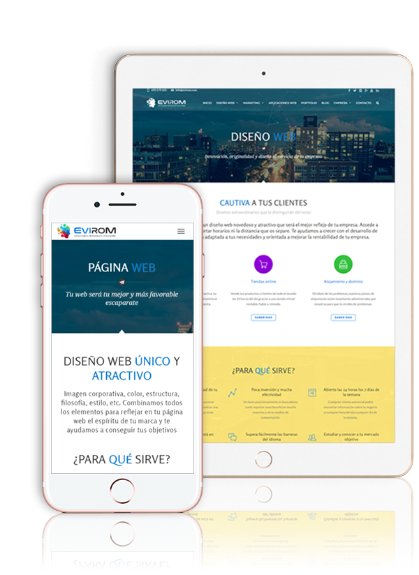 Diseño de Página Web, Tienda Online y Aplicaciones Web a medida en Écija, Córdoba y Sevilla - ipad