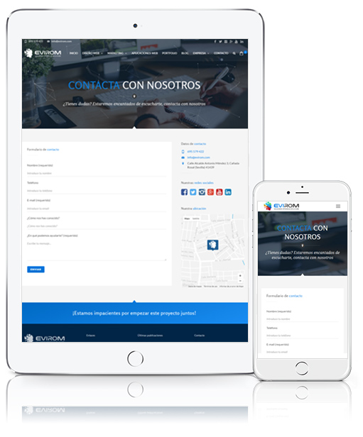Diseño Web de Página Web en Écija, Córdoba y Sevilla - ipad y móvil