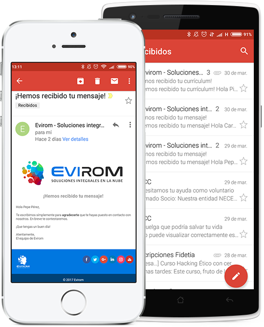 Campañas de Email Marketing, boletines y newsletters rentables y efectivos - Móviles Evirom