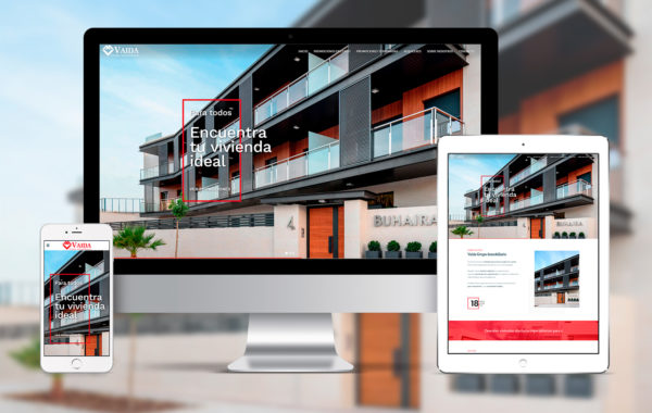Vaida Grupo Inmobiliario - Página Web - Evirom