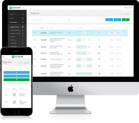 EviSane - Software para empresas de control de plagas y sanidad ambiental
